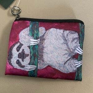 Cute little sloth change purse